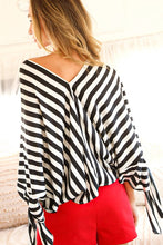 Load image into Gallery viewer, Celine Satin Tie Sleeve Blouse