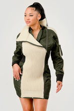 Load image into Gallery viewer, Aviator Knit Utility Dress