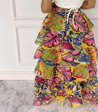Load image into Gallery viewer, Blissful Views Printed Ruffled High Low Skirt