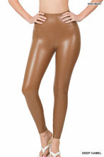 Load image into Gallery viewer, The Marlene High Rise Vegan Leather Tights
