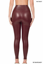 Load image into Gallery viewer, The Marlene High Rise Vegan Leather Tights
