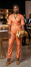 Load image into Gallery viewer, Westbound Orange jumpsuit  sz 16, best fitting sz 12

