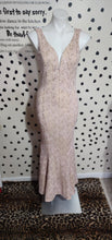 Load image into Gallery viewer, Long mermaid bottom sequin dress   sz med
