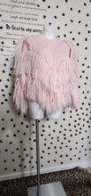 Load image into Gallery viewer, Pink fringed sweater   sz lrg-xl
