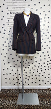 Load image into Gallery viewer, H&amp;M pin stripe double breast blazer   sz 6
