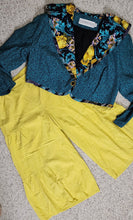 Load image into Gallery viewer, Yellow wide leg crop pant   sz xl
