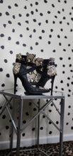 Load image into Gallery viewer, Snake print Ankle Heels   sz 8.5
