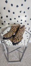 Load image into Gallery viewer, Mo hair leopard ankle bootie   sz 6.5
