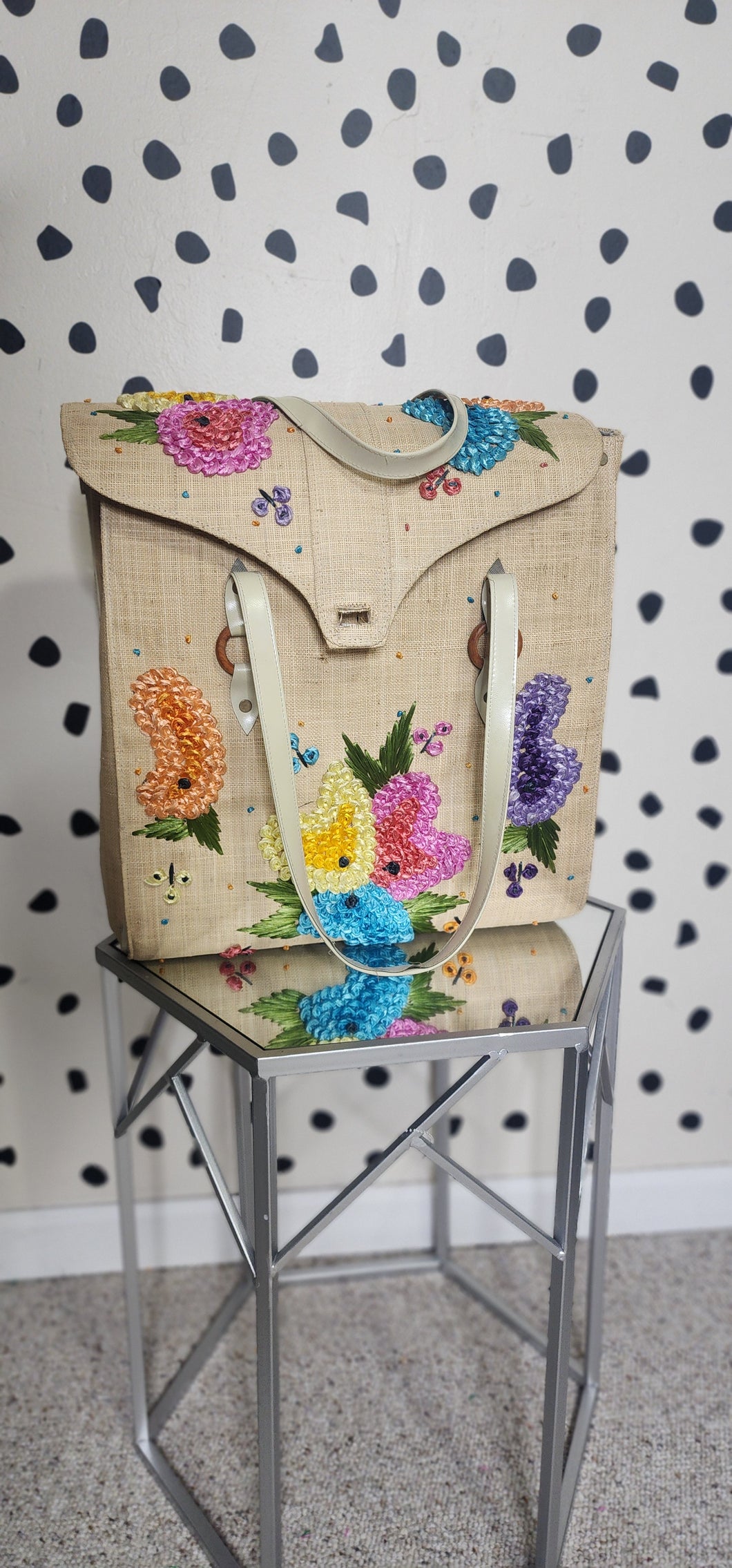 Floral handmade Tote bag