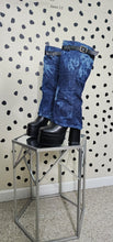 Load image into Gallery viewer, Denim chunky boot heel    sz 8

