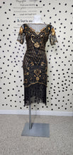 Load image into Gallery viewer, Vintage sequin Dress   sz med- 10/12
