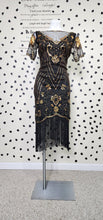 Load image into Gallery viewer, Vintage sequin Dress   sz med- 10/12
