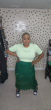 Load image into Gallery viewer, Vintage Green Sequin/beaded skirt   sz 2x
