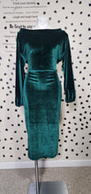 Load image into Gallery viewer, Crushed velvet bodycon dress   sz lrg, 10/12
