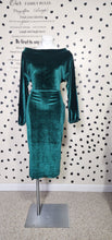 Load image into Gallery viewer, Crushed velvet bodycon dress   sz lrg, 10/12
