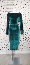 Load image into Gallery viewer, Crushed velvet bodycon dress   sz lrg, 10/12
