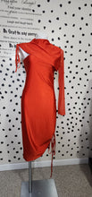 Load image into Gallery viewer, Orange bodycon dress    sz xl
