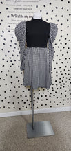 Load image into Gallery viewer, SHEIN HOUNDSTOOTH BABY DOLL DRESS    SZ MED
