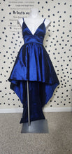 Load image into Gallery viewer, BLUE HI LOW DRESS   SZ SMALL
