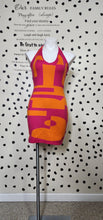 Load image into Gallery viewer, PINK AND ORANGE SWIRL DRESS   SZ MED
