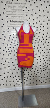 Load image into Gallery viewer, PINK AND ORANGE SWIRL DRESS   SZ MED
