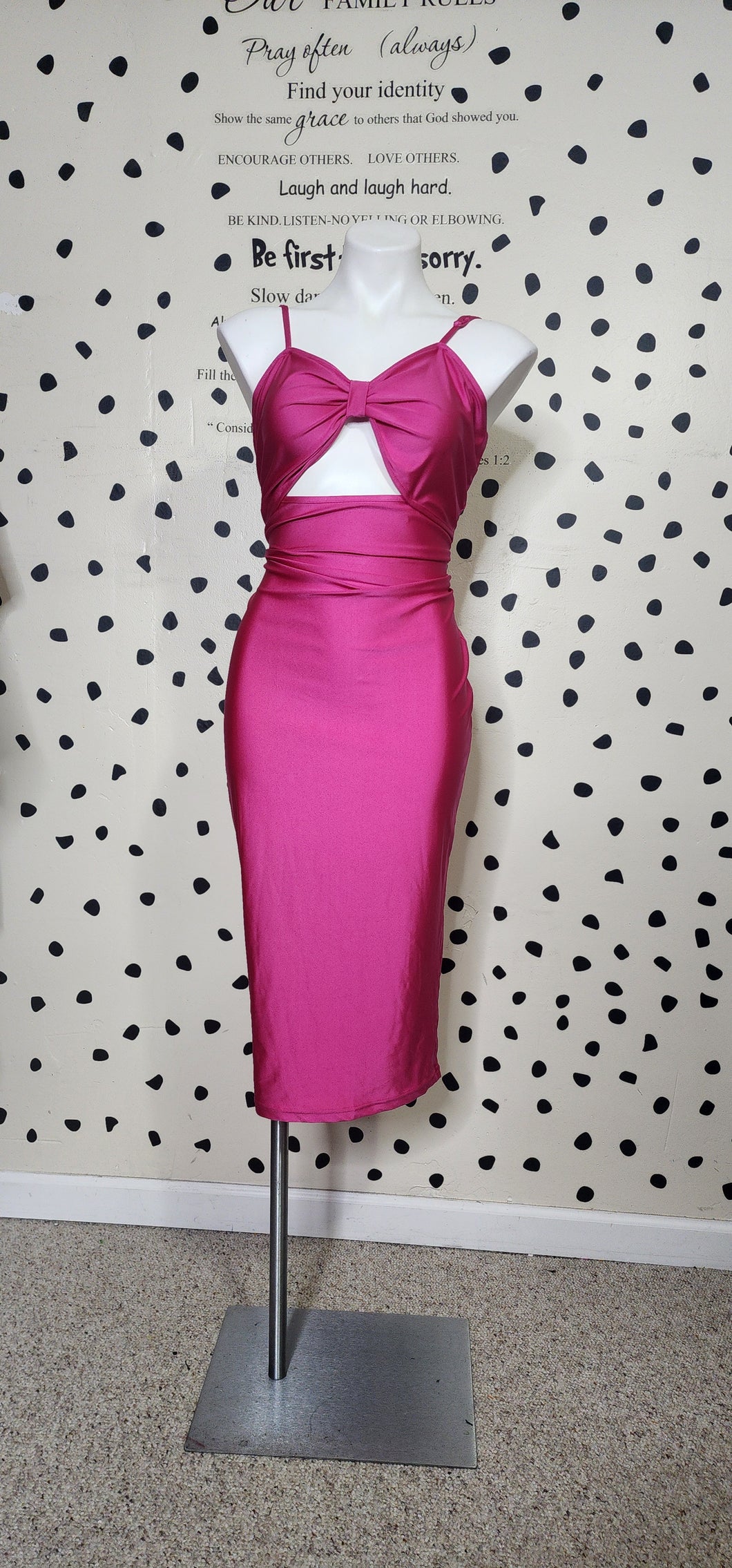 SHEIN PINK DRESS    SZ 0XL-14