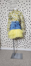 Load image into Gallery viewer, AKIRA DENIM TULLE SKIRT    SZ MED
