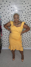 Load image into Gallery viewer, LAUNDRY ORANGE RUFFLE DRESS  SZ 12
