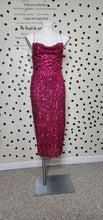 Load image into Gallery viewer, PREMIER AMOUR PINK SEQUIN DRESS    SZ 8 STRETCH
