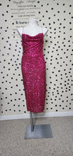 Load image into Gallery viewer, PREMIER AMOUR PINK SEQUIN DRESS    SZ 8 STRETCH
