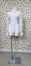 Load image into Gallery viewer, ELOQUII WHITE RUFFLED BLOUSE    SZ 20
