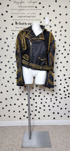 Load image into Gallery viewer, AZAELA WANG SPIKED MOTO JACKET     SZ XL
