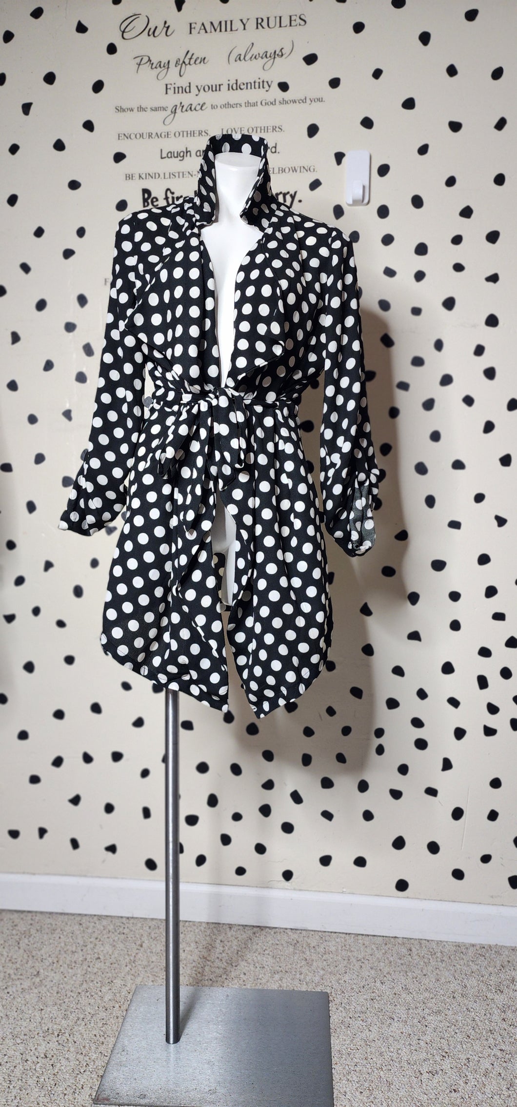 POLKA DOT DUSTER   SZ XL