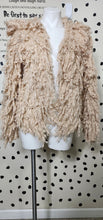 Load image into Gallery viewer, SHAGGY OPEN FRONT SWEATER     SZ SM-LRG
