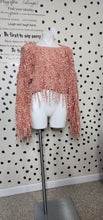 Load image into Gallery viewer, SOFT CROP FRINGE SWEATER     SZ SM-LRG
