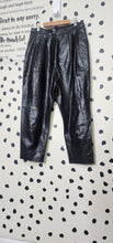 Load image into Gallery viewer, MICHAEL KORS HIGH WAIST  LEATHER PANT    SZ 6
