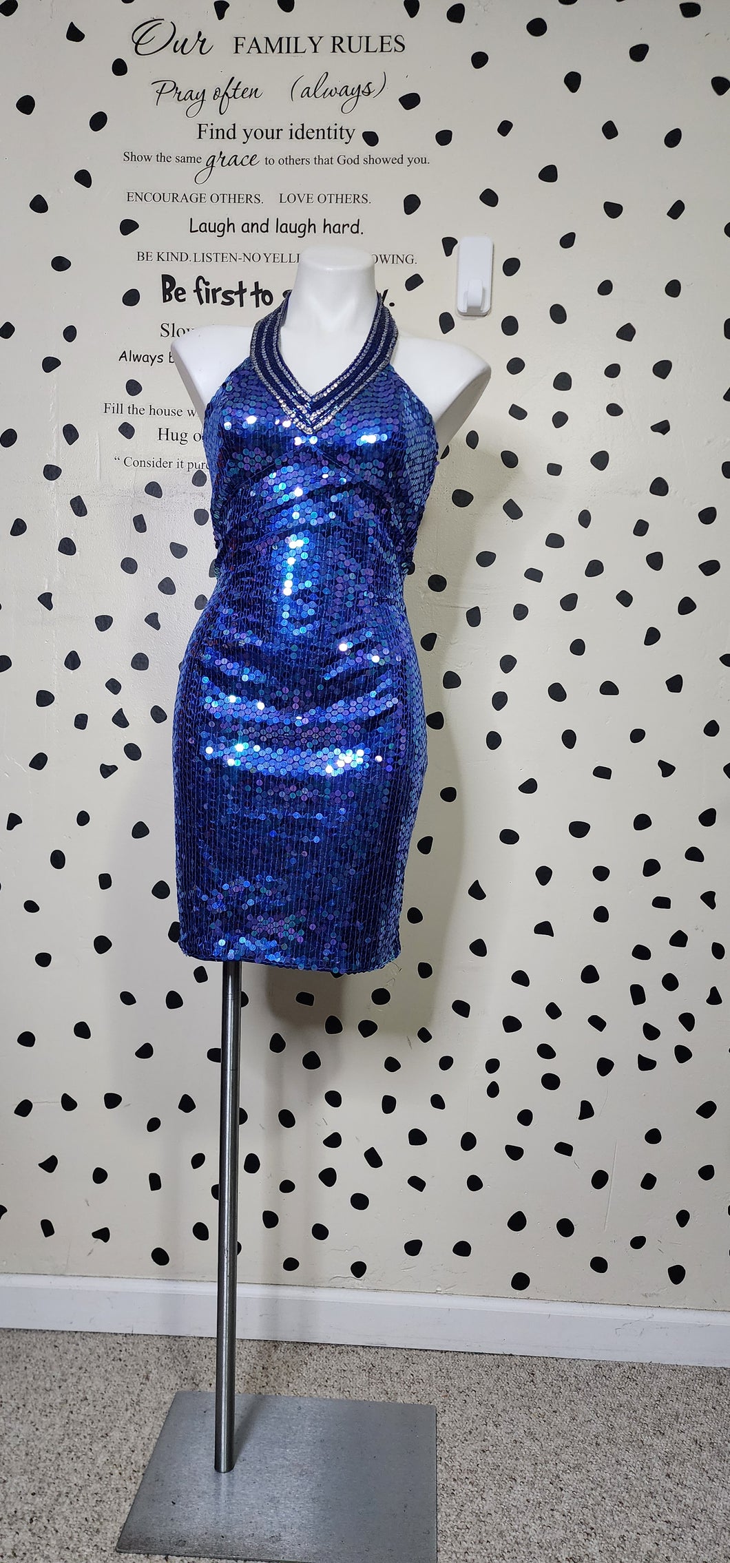 NITELINE SEQUIN DRESS    SZ 10 ( 8/10)