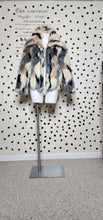 Load image into Gallery viewer, AKIRA MULTICOLOR FAUX FUR COAT    SZ SM/MED
