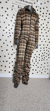 Load image into Gallery viewer, NWT PLAID PRINT JUMPSUIT    SZ MED
