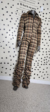 Load image into Gallery viewer, NWT PLAID PRINT JUMPSUIT    SZ MED
