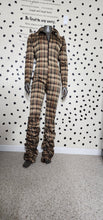 Load image into Gallery viewer, NWT PLAID PRINT JUMPSUIT    SZ MED
