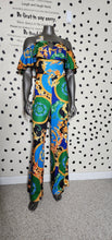 Load image into Gallery viewer, OFF SHOULDER CHAIN PRINT JUMPSUIT   SZ XL
