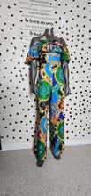 Load image into Gallery viewer, OFF SHOULDER CHAIN PRINT JUMPSUIT   SZ XL
