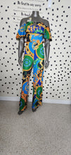 Load image into Gallery viewer, OFF SHOULDER CHAIN PRINT JUMPSUIT   SZ XL
