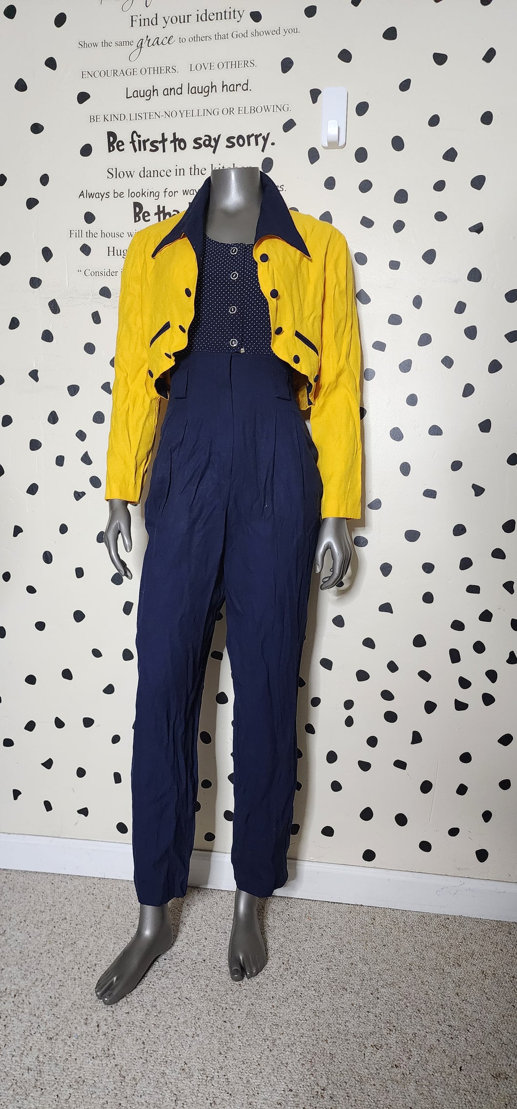 MHM VINTAGE JUMPSUIT    SZ 10 (FITTING SZ 6/8)