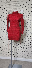 Load image into Gallery viewer, AKIRA RED POPCORN DRESS   SZ MED
