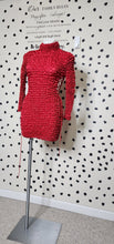 Load image into Gallery viewer, AKIRA RED POPCORN DRESS   SZ MED
