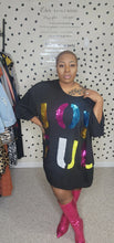 Load image into Gallery viewer, Joyful oversize sequin top  sz 2x/3x fit
