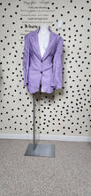 Load image into Gallery viewer, ZARA PURPLE BLAZER    SZ MED OVERSIZED (UP TO 14)

