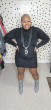 Load image into Gallery viewer, Faux Fur bodycon dress  sz lrg
